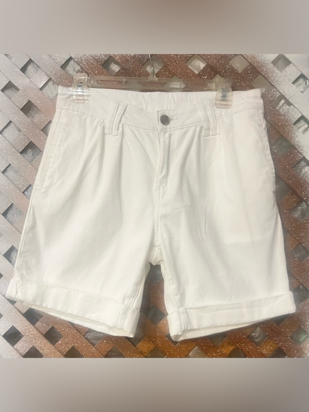 St. John's Bay White Cuffed Women's Shorts size 4